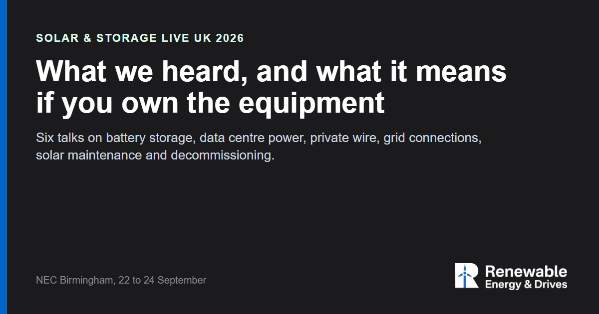 Solar & Storage Live 2026: what we heard, and what it means if you own the equipment